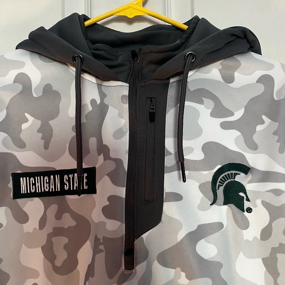 Michigan State Spartans OTH Military Appreciation Quarter-Zip - Arctic Camo